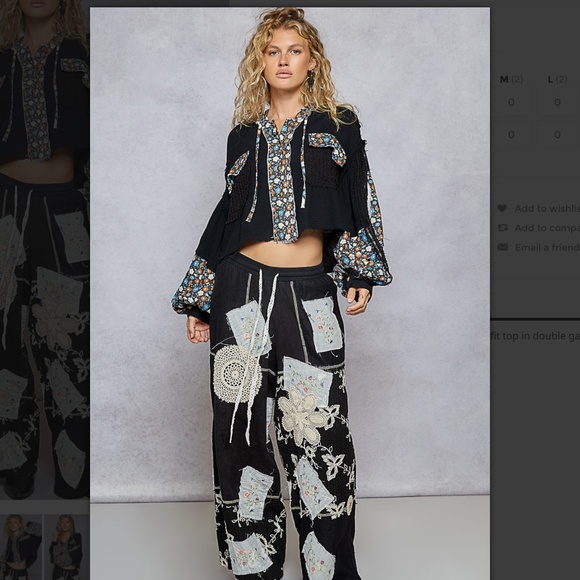 POL “ Candy “ POL Double Gauze Top / Jacket with Frayed Edge Detail 53 - Picture 8 of 8